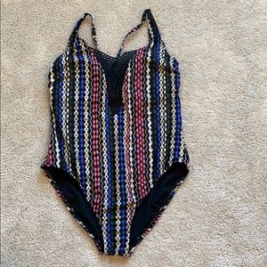 Never Worn Mesh Front One Piece Size L